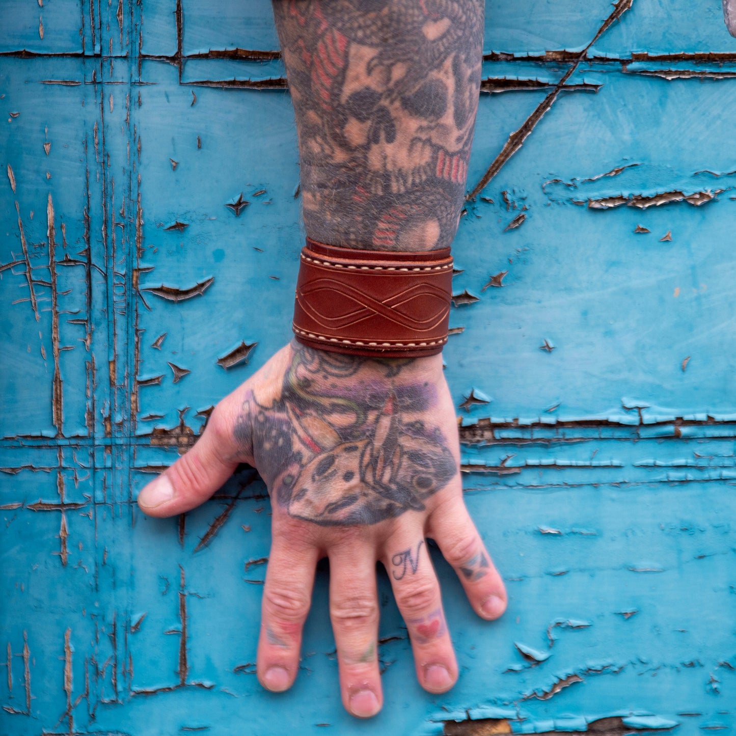 Armband i äkta läder