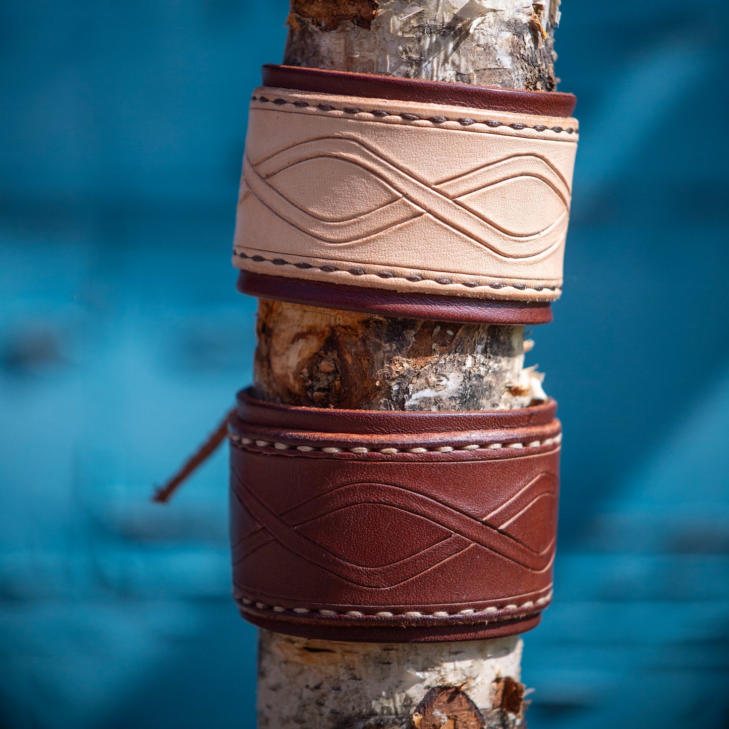 Bracelet in full grain leather